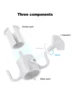 CY 1 Piece of Polypropylene White Beach Umbrella Four-corner Hook Outdoor Umbrella Umbrella Sun Umbrella Hook Storage Hook 4