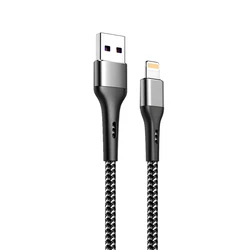 High-Speed 3A USB Charging Cable - Universal Smartphone & Tablet Data Cord (1/2/3m) - 0.3m (Grey)