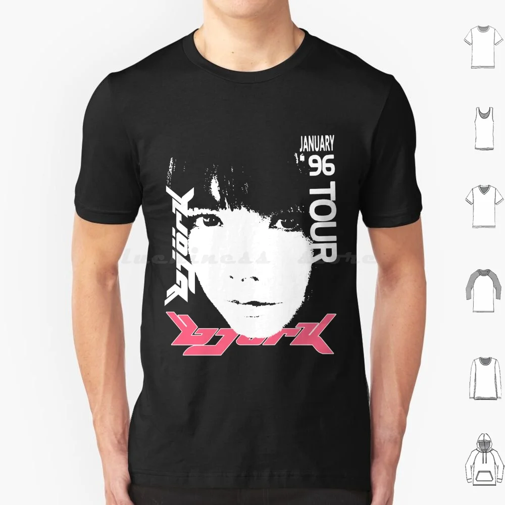 

Bjork 1996 January Tour Classic T Shirt Cotton Men Women Diy Print Bjork 1996 January Tour Classic