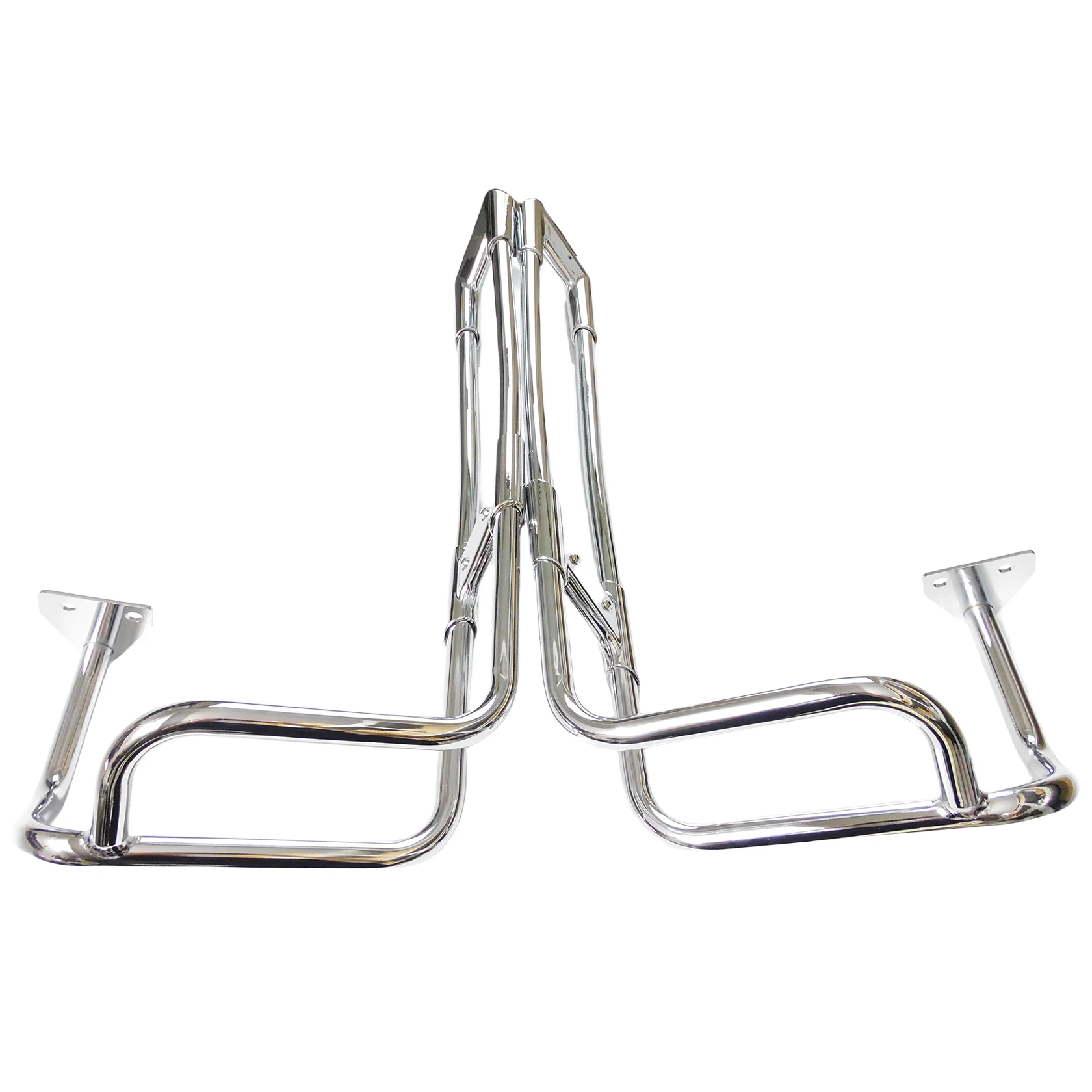 ハーレー　サドルバッグガードレール　クローム ハーレー、ツインレール・サドルバッグガードレール クローム