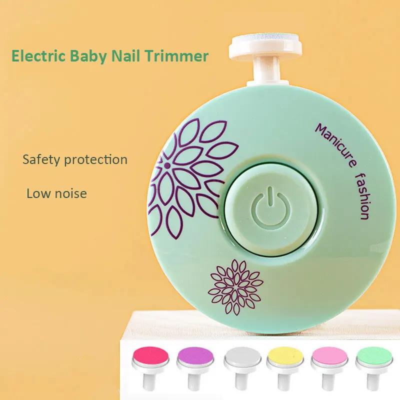 Baby Electric Nail Trimmer Kid Nail Polisher Tool Baby Care Kit Manicure Set Easy To Trim Filer Clippers For Newborn