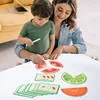 91pcs Wooden Fruit Fractions Toy, Classroom Math Teaching Aids, Number Learning for Kids Math,Educational Indoor Game 5