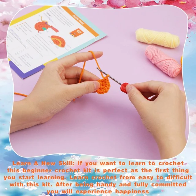 DIY Flower Crochet Kit Visual Learning Crocheting Knitting Kit for  Experienced Knitters Moms Beginners and Girlfriends - AliExpress