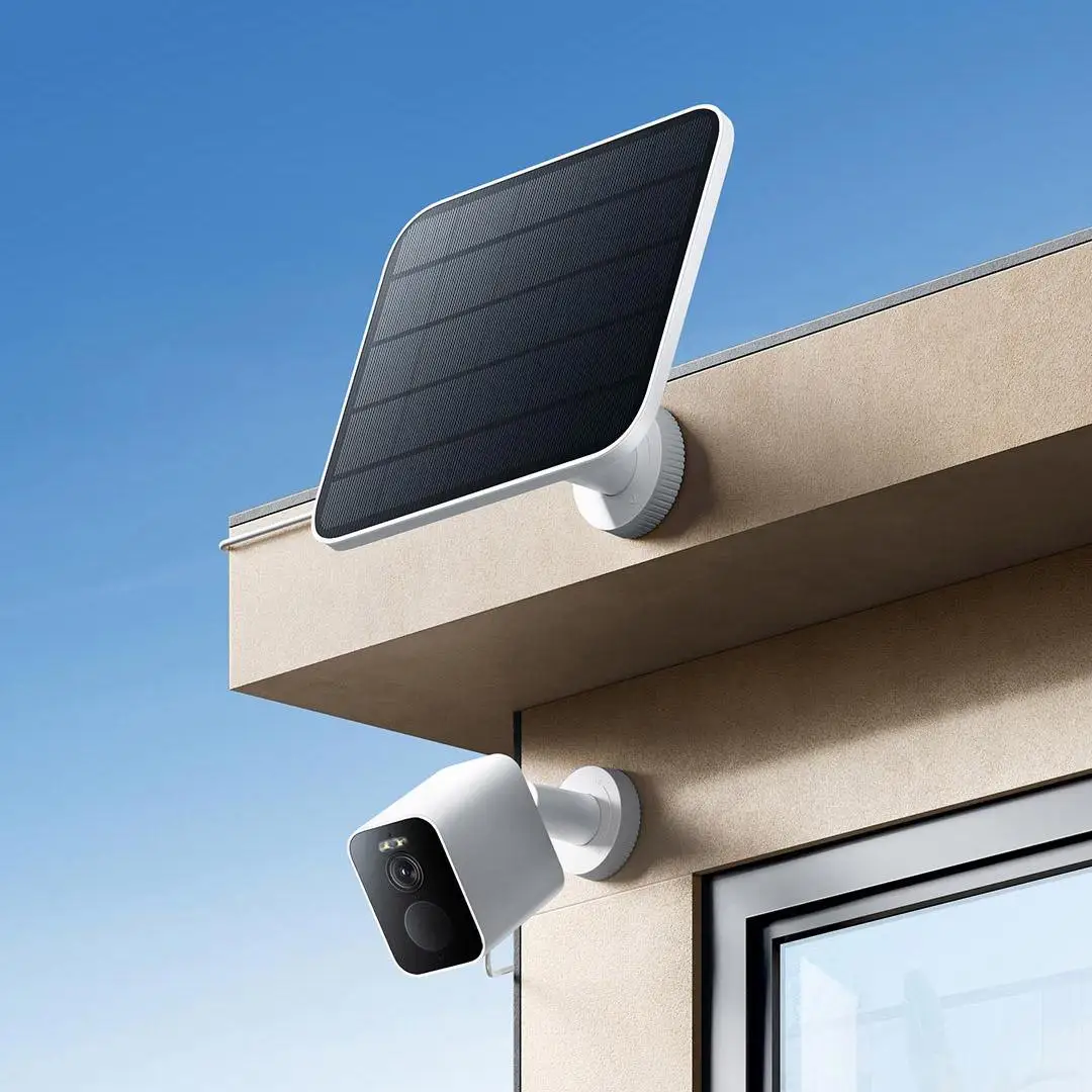 Pannello solare impermeabile IP67 per telecamera esterna Xiaomi solo per fotocamera Xiaomi serie BW Porta USB-C di conversione fotoelettrica - immagine 5