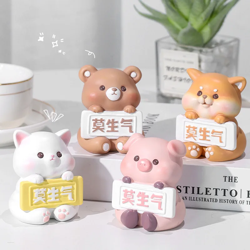

Mo Qi Small Animal Ornaments Office Decompression Desktop Decoration Creative Car Decoration Resin Crafts Gift