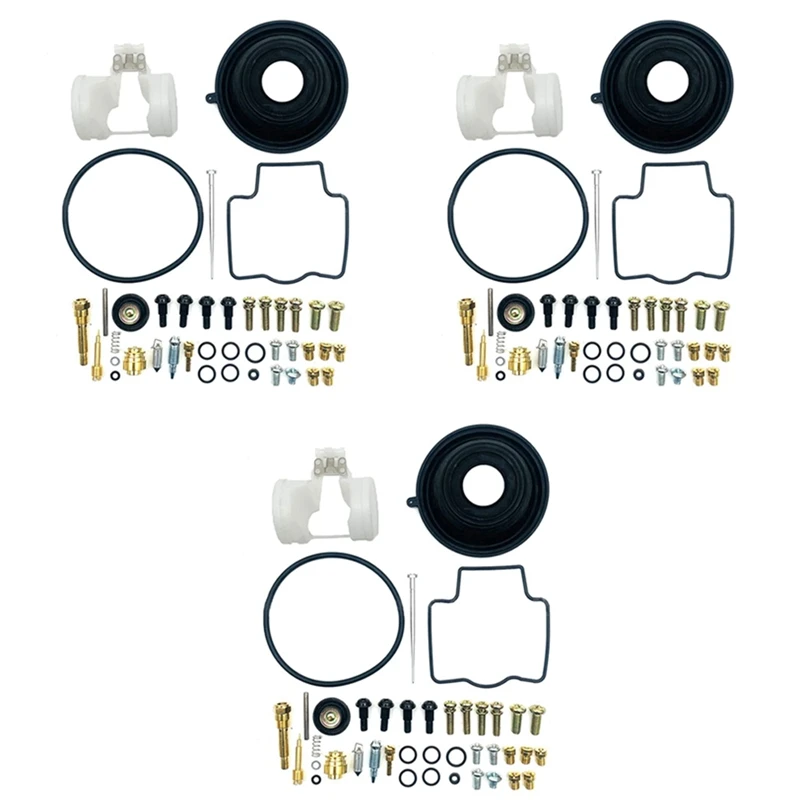 

3X Motorcycle Carburetor Repair Kit For Kawasaki KPS Ninja ZX-9R GPZ900R ZX900 1994-2003