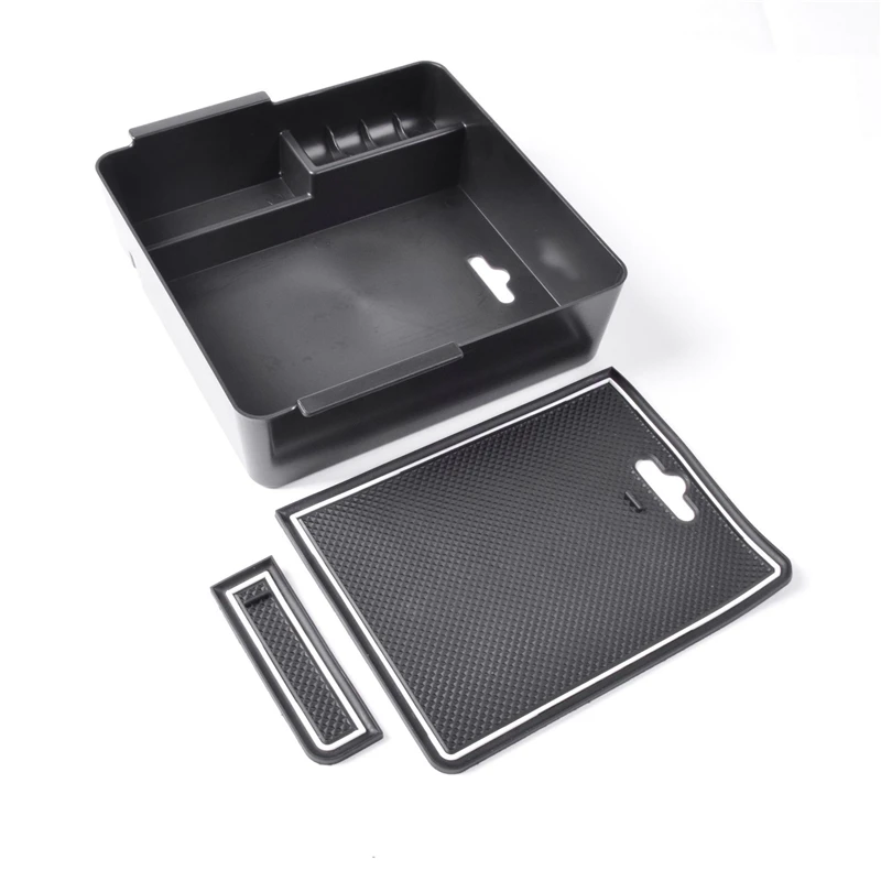 Car Central Armrest Storage Box Secondary Storage Center Console Organizer Compatible For Mitsubishi Pajero 2007-201