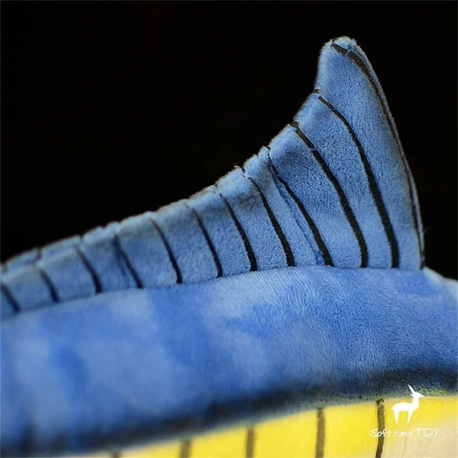 Marlin Fish Plush Toy High Fidelity Sailfish Plushie Blue Marlin Peluche Lifelike Stuffed Animals Simulation Doll Kawai Toy Gift 4