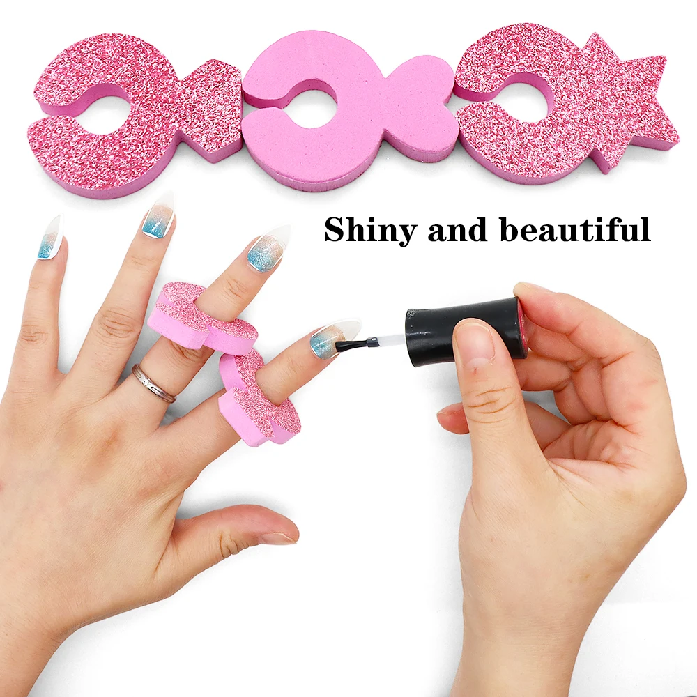 50Pcs Soft Sponge Toe Separators Pedicure Supplies Manicure Set Gel Nail Polish Toe Finger Dividers For Women Men Nails Products
