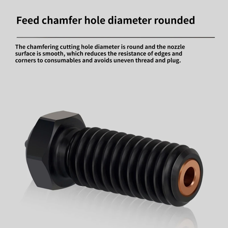 

3D Printer Parts Hardened Steel/Brass/Steel Nozzle 0.4 High Speed Volcano Nozzle