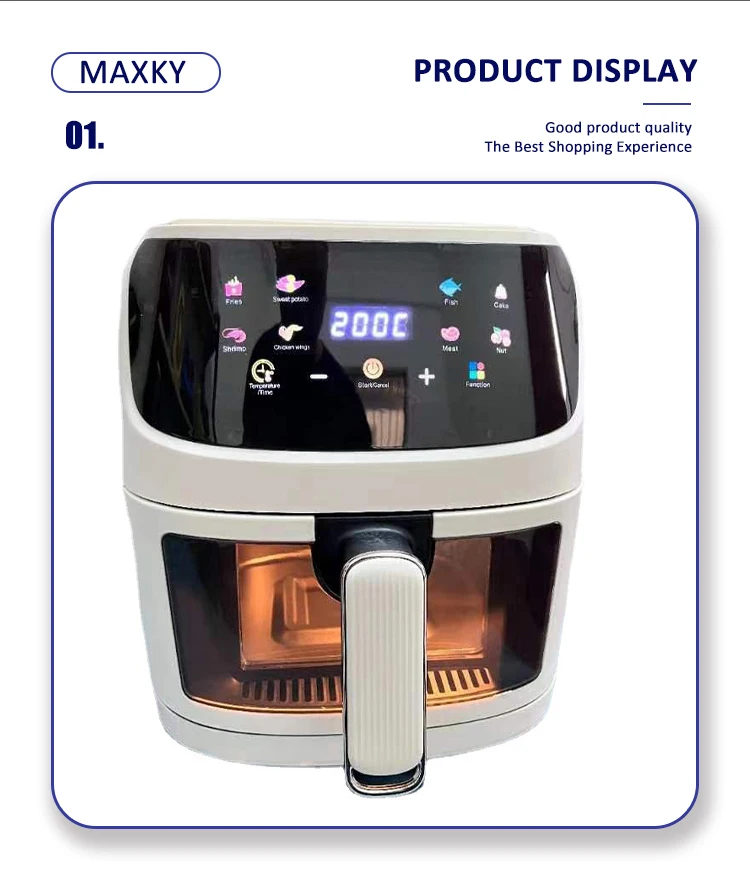 6L 8L Consumer Reports Best air Fryer Hot Mini Rack Digital English Panel air Fryer Without Oil Smart