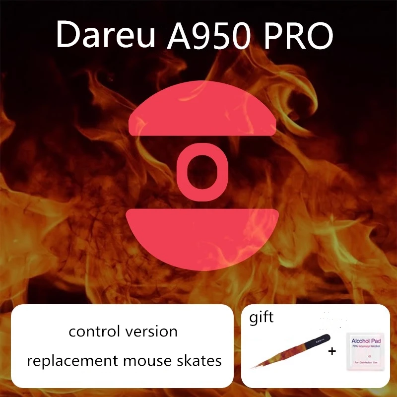 

1 Set Mouse Skates For Dareu A950 Pro Control Speed Mouse Feet ICE Version Mice Glides PTFE Feet