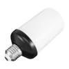 LED Flame Effect Light Bulb E27,Decorative Flickering Realistic Fire Lights Bulb,Festival Decoration Lamp,Black-B 3