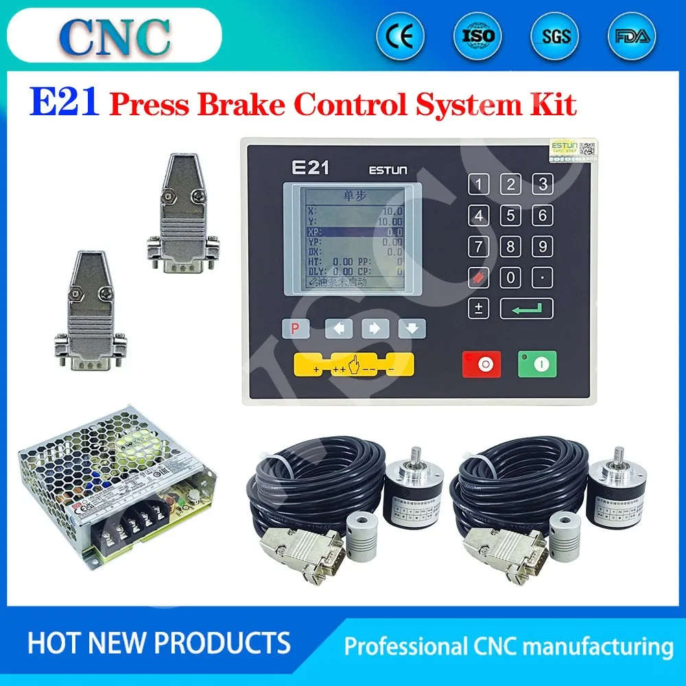 

Estun E21 bending control system Bending machine controller Two encoders DC switching power supply offline operation