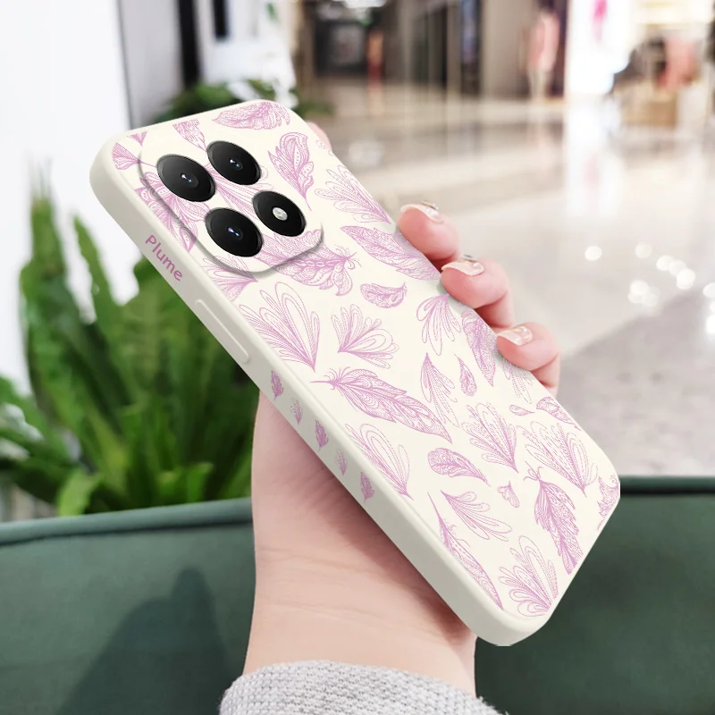 Feathers Flying Silicone Phone Case Cover