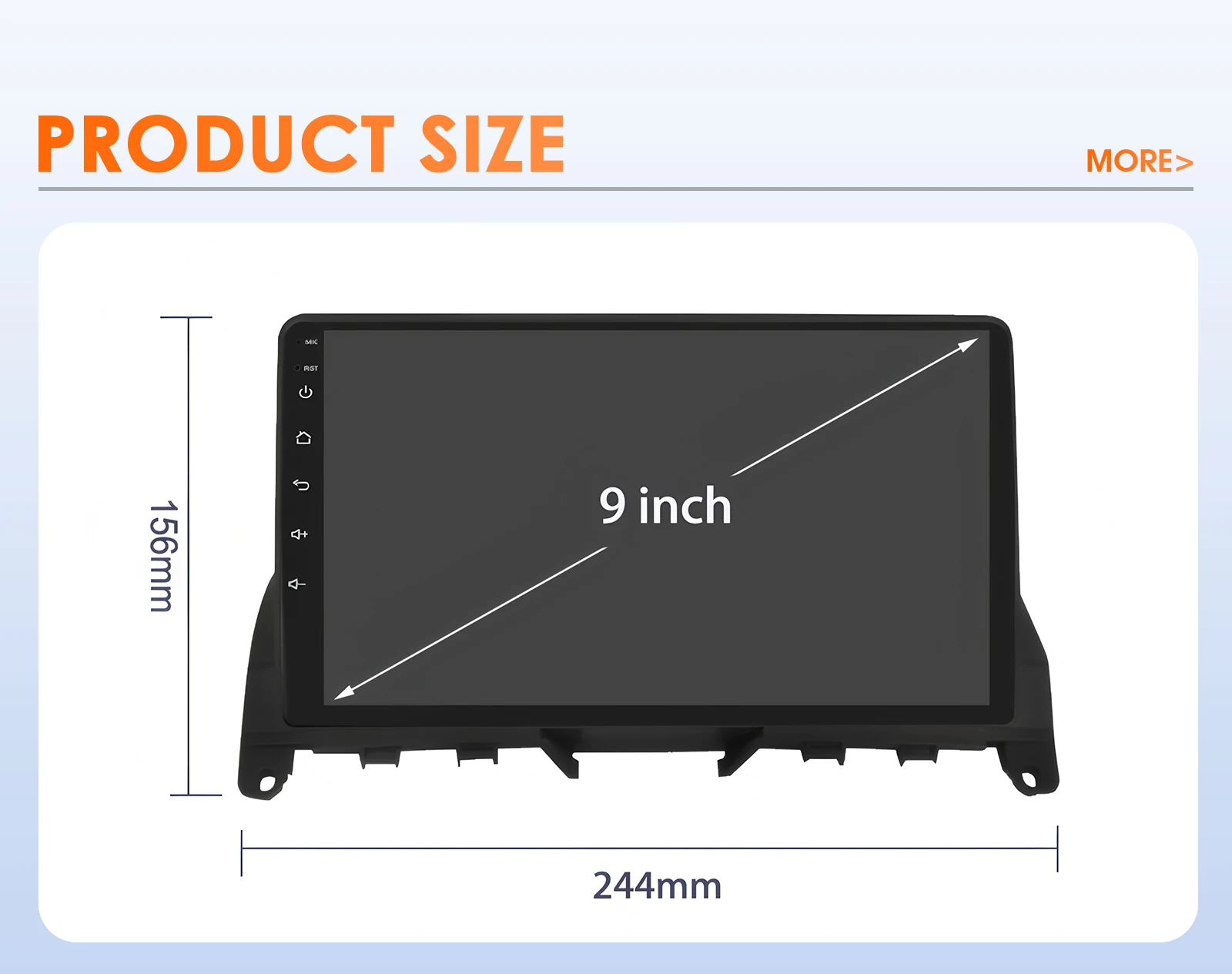 9" Hizpo CarPlay 2Din Android Auto Autoradio für Mercedes Benz C-Klasse W204 S204 2007 - 2010 Snapdragon 6115 RDS DSP 4G 360CAM – Detail 29
