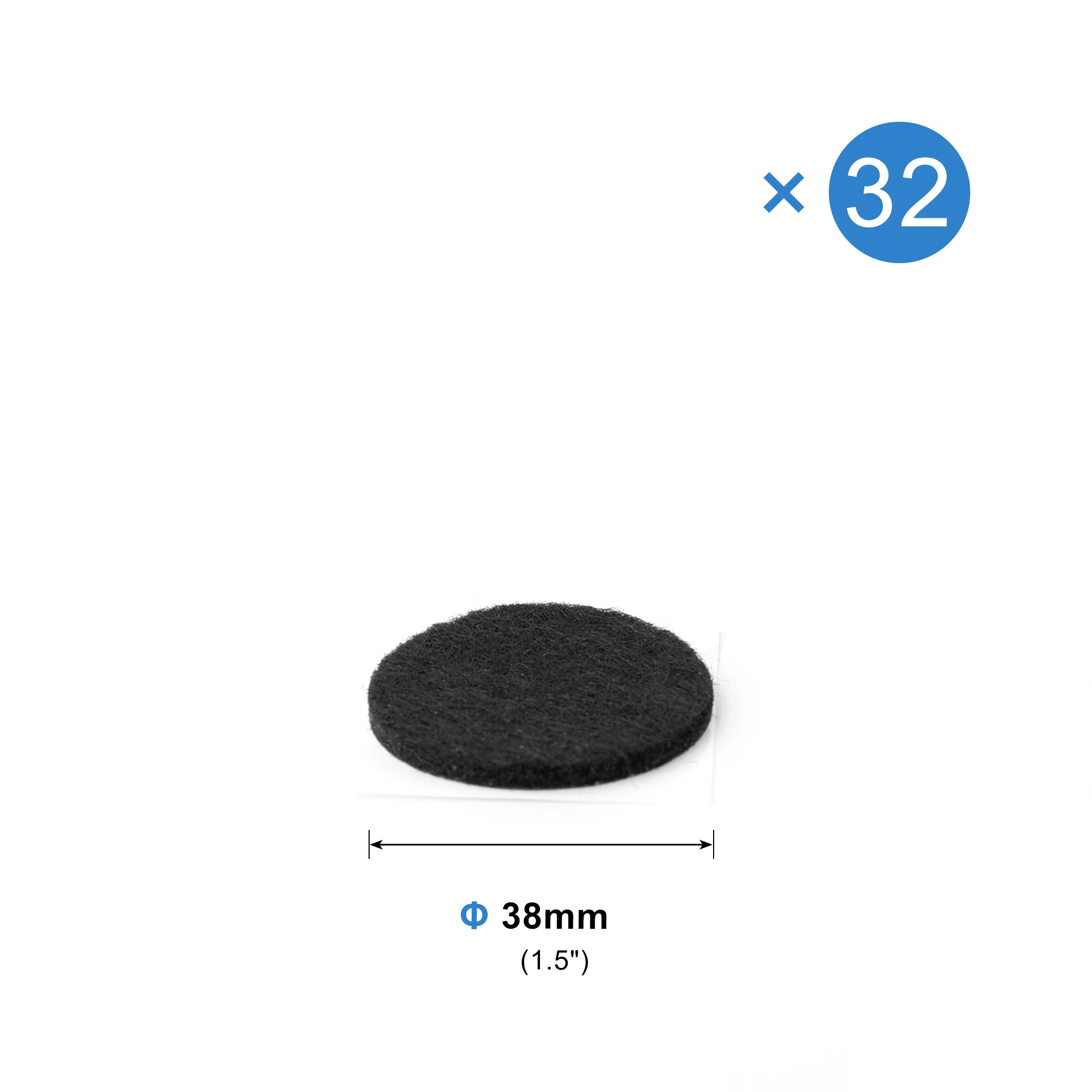 Ultra-Thick 3mm Felt Furniture Leg Pads – Self-Adhesive, Anti-Slip, Noise-Reducing Floor Protectors