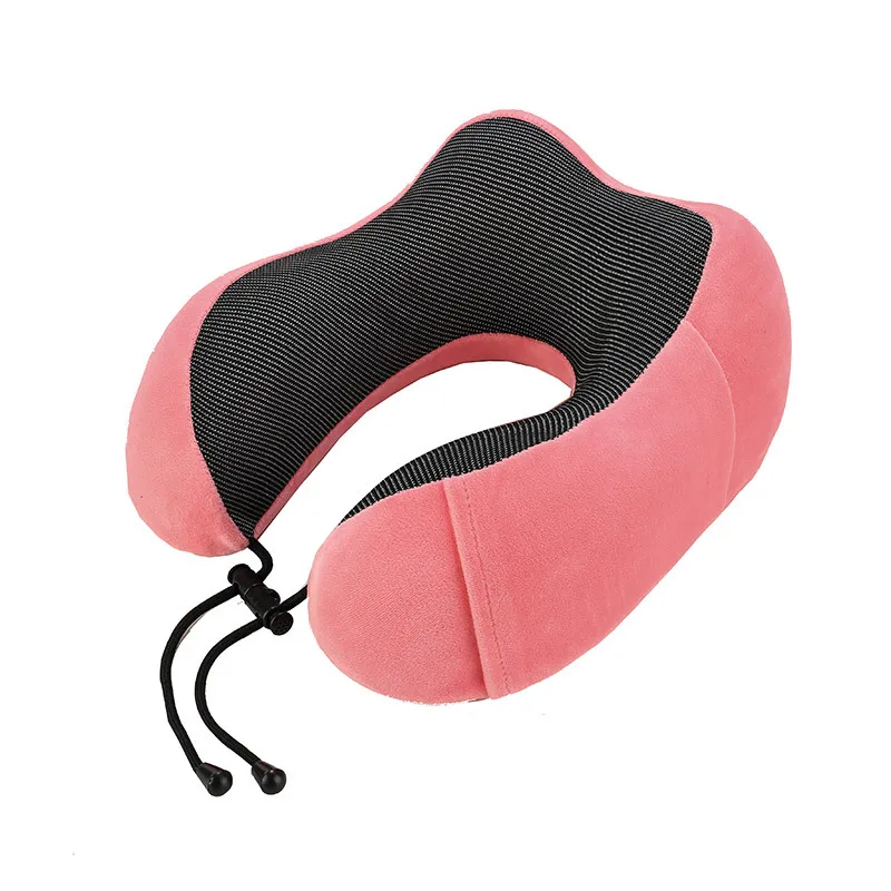 thumbnail image 1 of Almohada de viaje suave en forma de U para viajes, atención médica, espuma viscoelástica, cuello, cervicales, almohada para avión, cojín para el cuello, 1 of 5