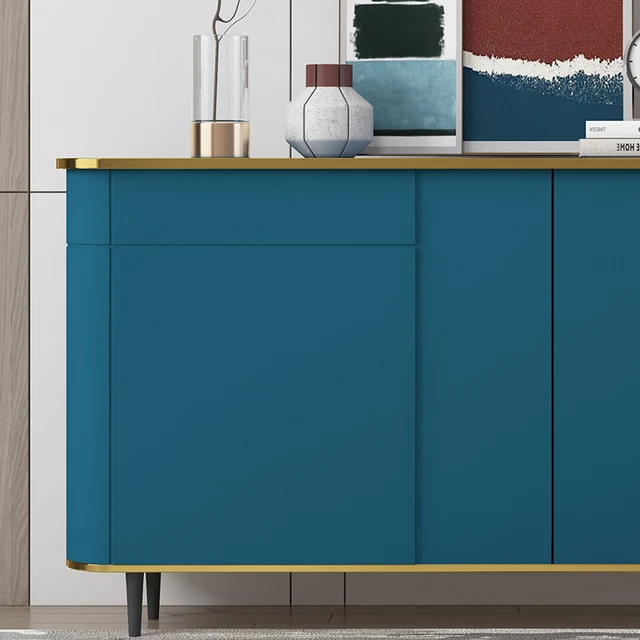 Blue Cupboard Renovation Stickers Self-Adhesive Closet Door Furniture Color  Changing Film Kitchen Waterproof Oil-Proof
