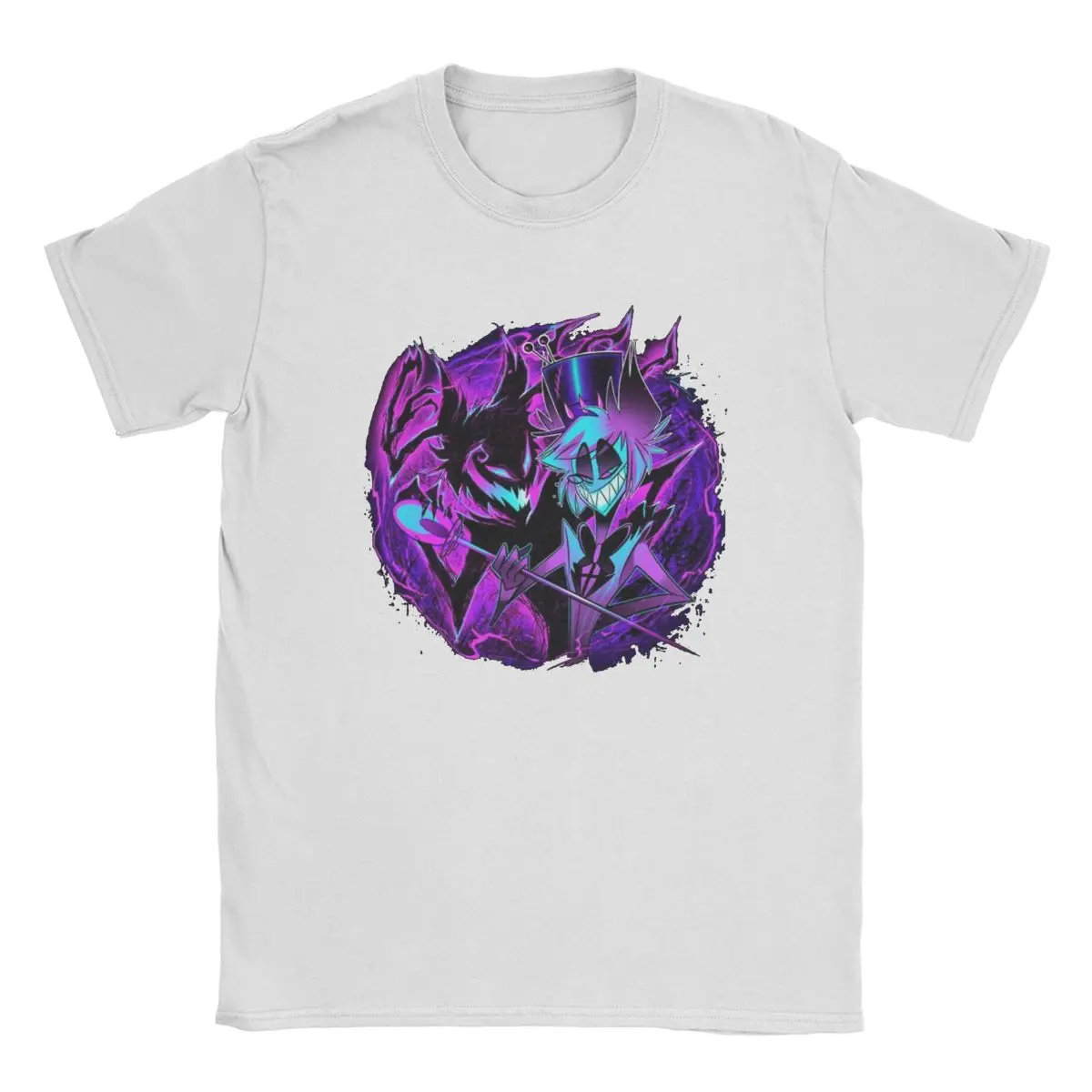 Incredibili Magliette Hazbin In Alluminio Ombra Per Uomo Hotel Girocollo T-Shirt In Puro Cotone Anime Express Magliette A Maniche Corte Stampate