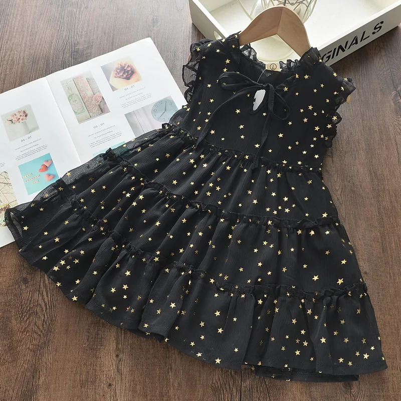 Menoea Girls Wedding Dress Summer Fashion Girl Kids Party Dresses Starry Sequins Outfits Gown Children Princess Clothes girls dress princess costume