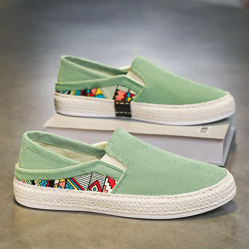 Men Canvas Shoes Casual Sneaker for Men Slip-on Vulcanized Comfortable Male Flats Loafers Driving Shoes Zapatos Hombre 3