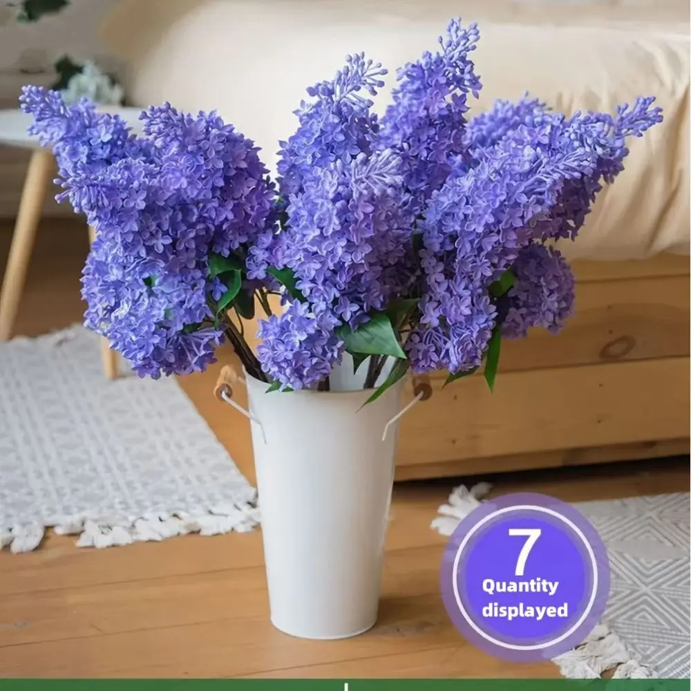 Elegant Pink Silicone Lilac Flower - 75 cm Faux Floral Wedding Decoration