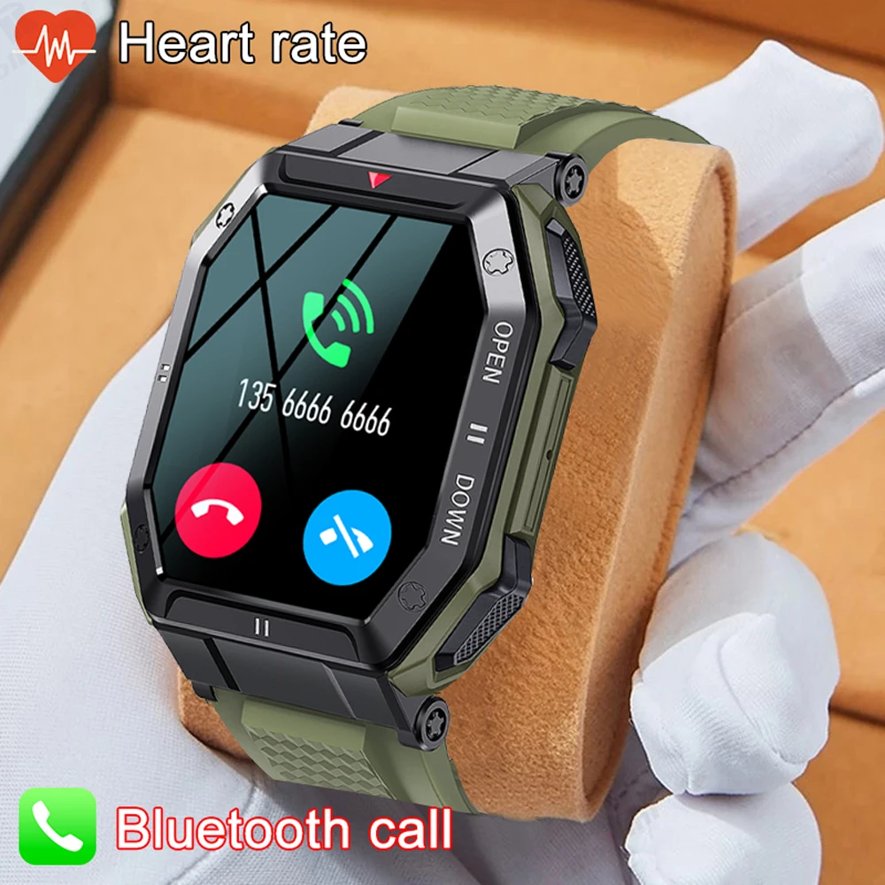 

2023 NEW Smart Watch Men 1.85" Bluetooth Call IP67 Fitness Waterproof Watches Heart Rate Sports Smartwatch 350mAh Long Battery