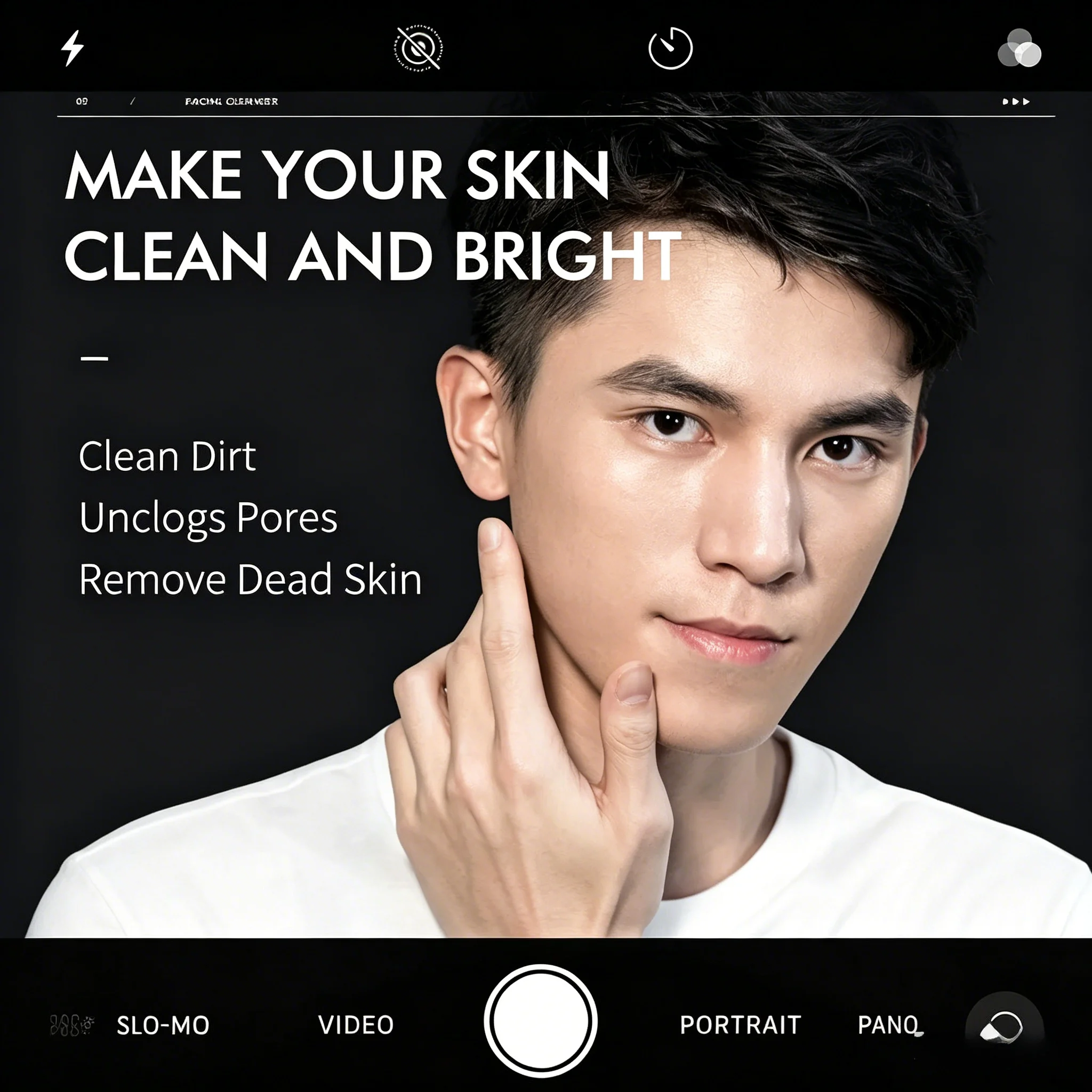 Men Facial Cleanser Face Wash Moisturizing Man Skin Care Oil Control Blackhead Remove Scrub Cosmetics Deep Norishing 50g - Image 5