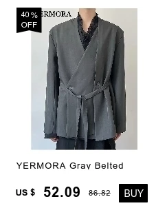 YERMORA Fashion Designer Long Trench Coat Women Lapel Double Breasted Belt Gathered Waist Windbreaker 2024 Autumn Winter New