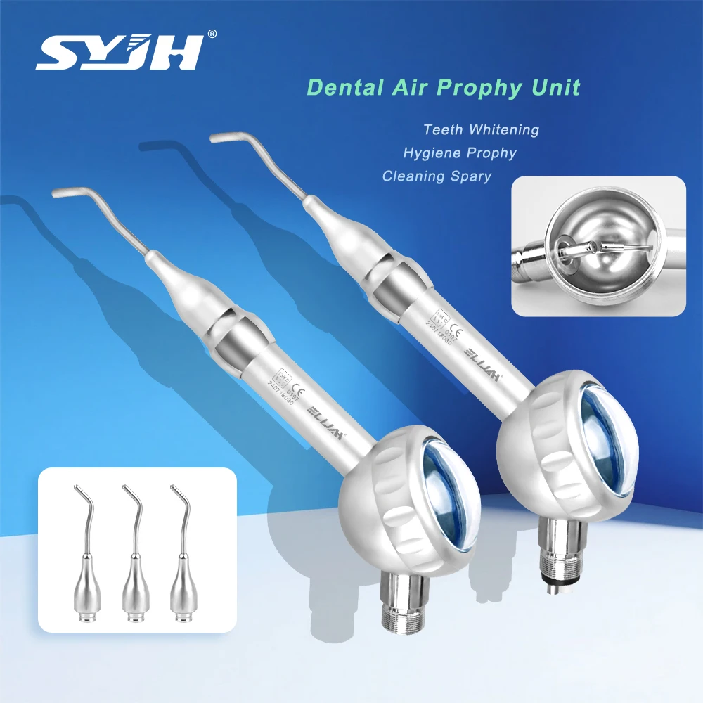 SYJH Dental Tooth Cleaning Sand Blasting Machine Teeth Whitening Spray Dental Air Driven Polisher Dentistry Equipment