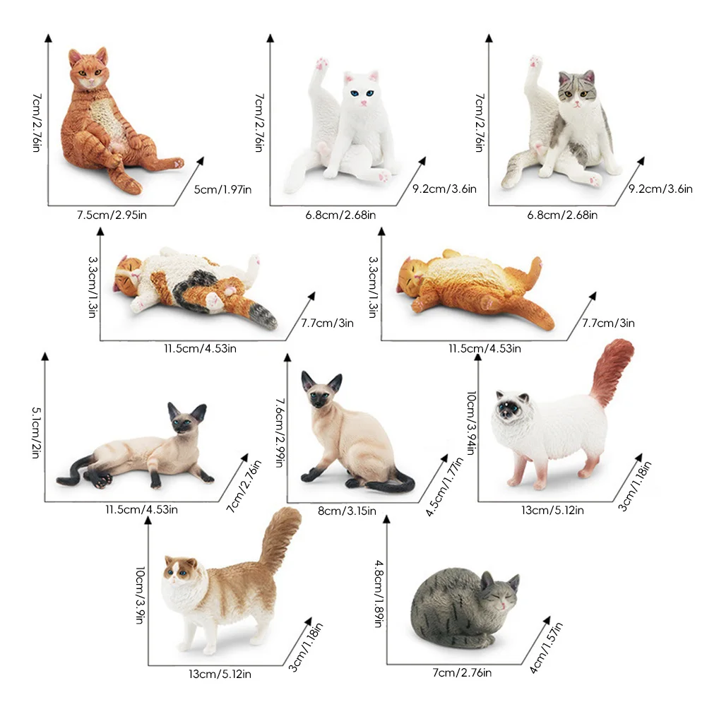 Cute Simulation Animal Statue - Craft Collection Desk Ornament and Early Education Gift