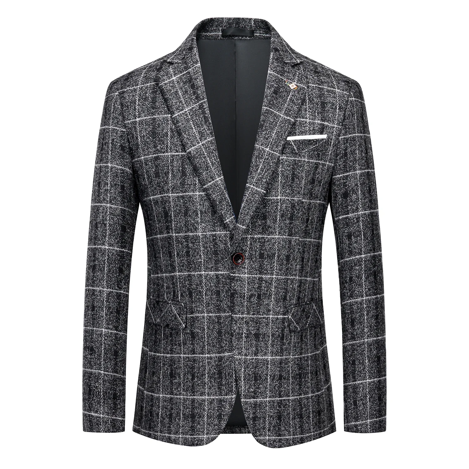 Blazer Masculino Men's Fashion Business Casual Professional Dress Wedding Gentleman Trend Hosts British Style Slim-fit Suits