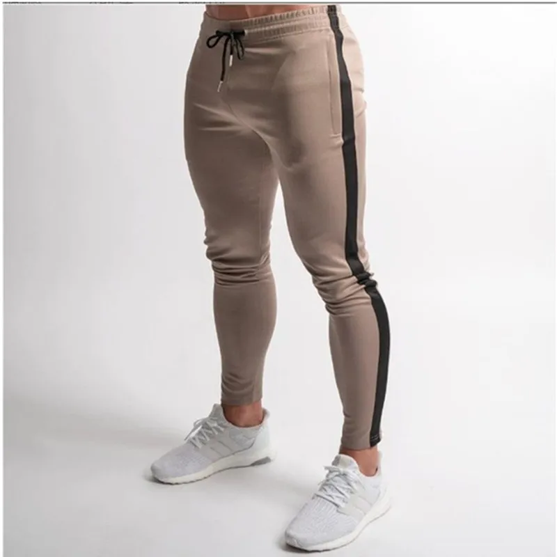 New Men's Fitness And Sports Pants Colored Casual Running Feet Pants for Men
