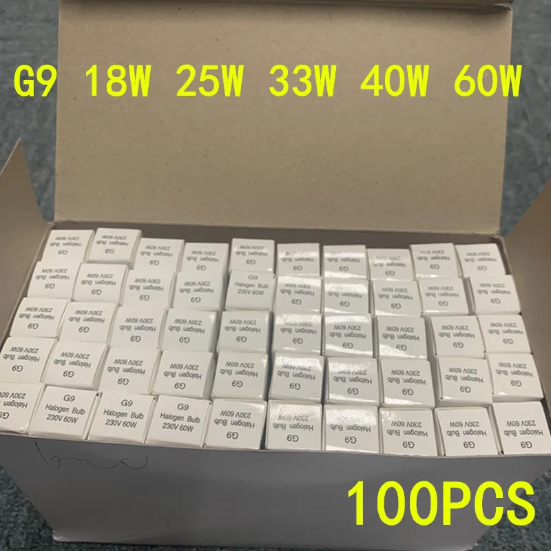 หลอดไฟ LED G9 230V 18/25/33/40/60W แบบแคปซูล  5/10/50/100 ชิ้น  ดีไซน์คริสตัล  บรรจุภัณฑ์แยกชิ้น 1