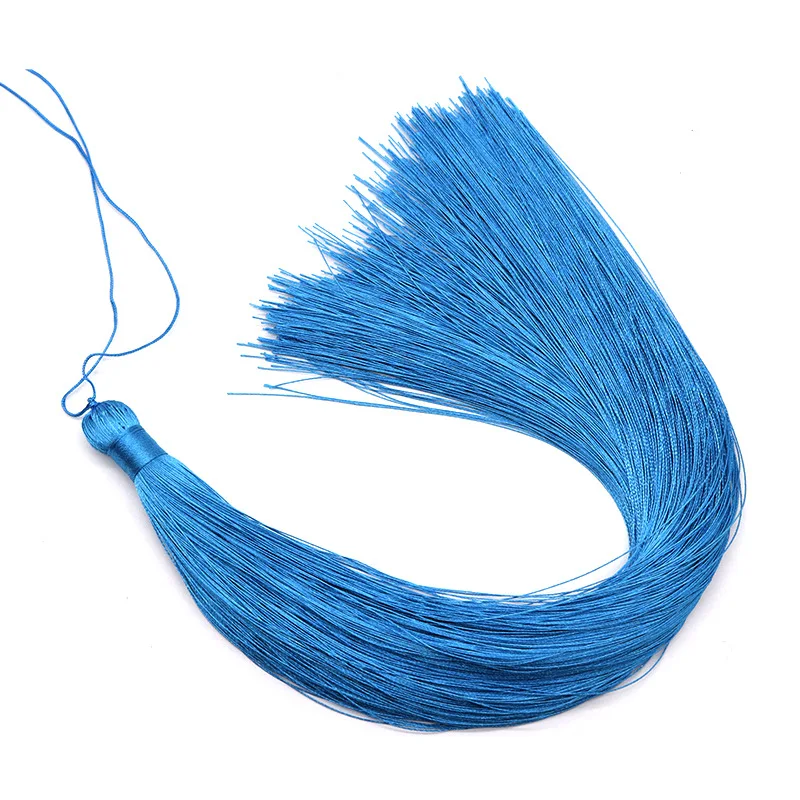 3pcs Tassel Earrings 30cm Long Silk Tassel Trim Brush Charm Pendant for Jewelry Making DIY Handmade Crafts Findings Supplies