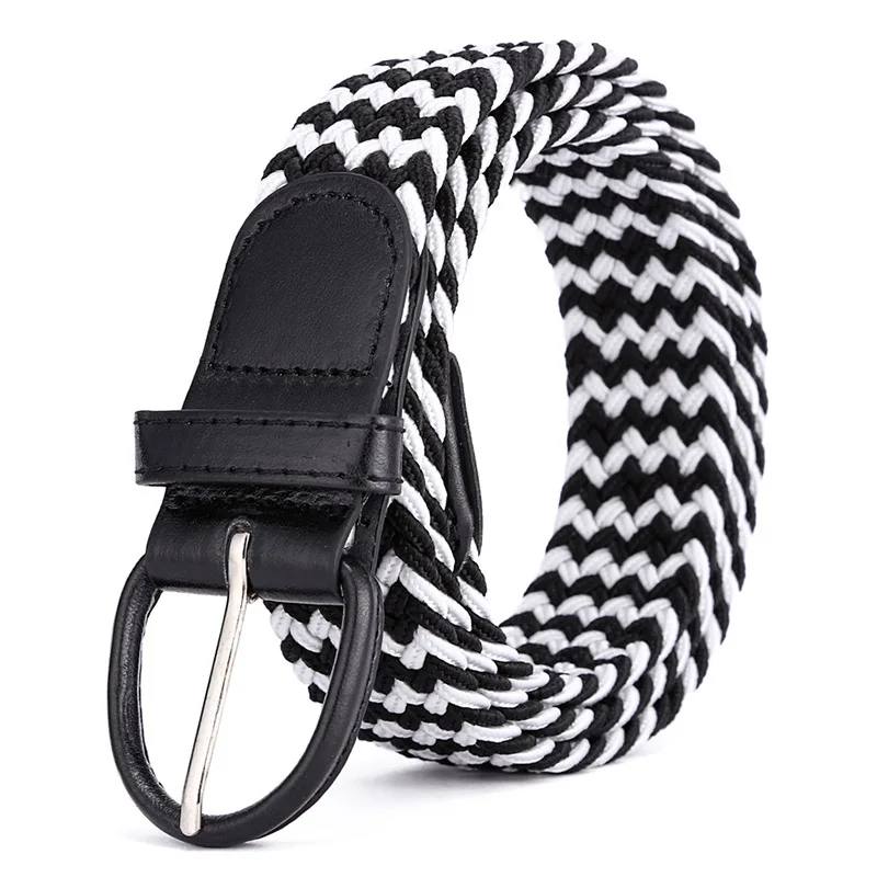 Women's Elastic and Elastic Woven Belt in One Outfit, Casual and Versatile Denim Belt for Men and Women