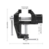 Golf Grip Replacement Tool Bench Clamp Quick Adjustment Vise Clamp Cast Steel Quick Shaft Clamp Golf Club Regrip Vise Tool 6