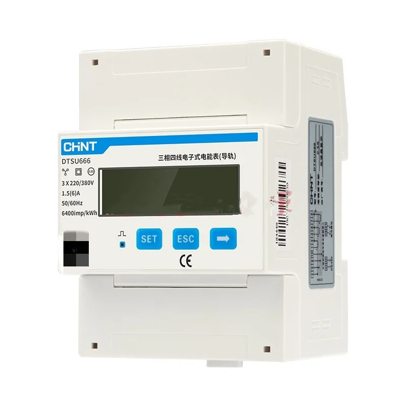 

DTSU666 RS485 220V/380V 5-80A electronic energy meter power meter smart kwh meter watt meter 33v 20a