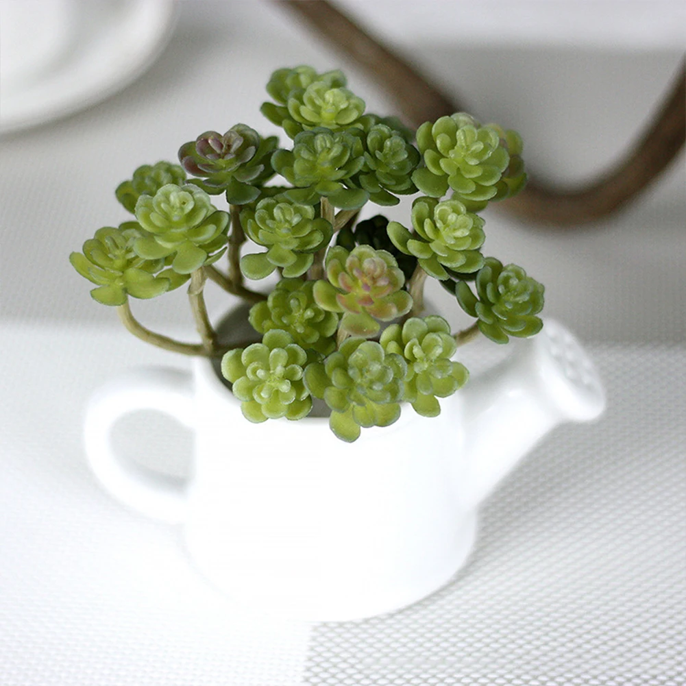 DIY Multi Branched Stem Tropical Artificial Plant Landscape Wedding Flower Bonsai Fake Succulent Garden Office Home Party Decor artificial plants artificial flowers artificial plant artificial plant decoration
