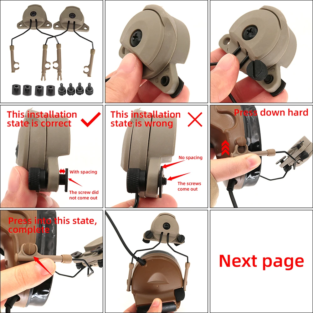 Casque Tir IDOGEAR Electronic Headset Ear Muffs Shooting Ear No Battery