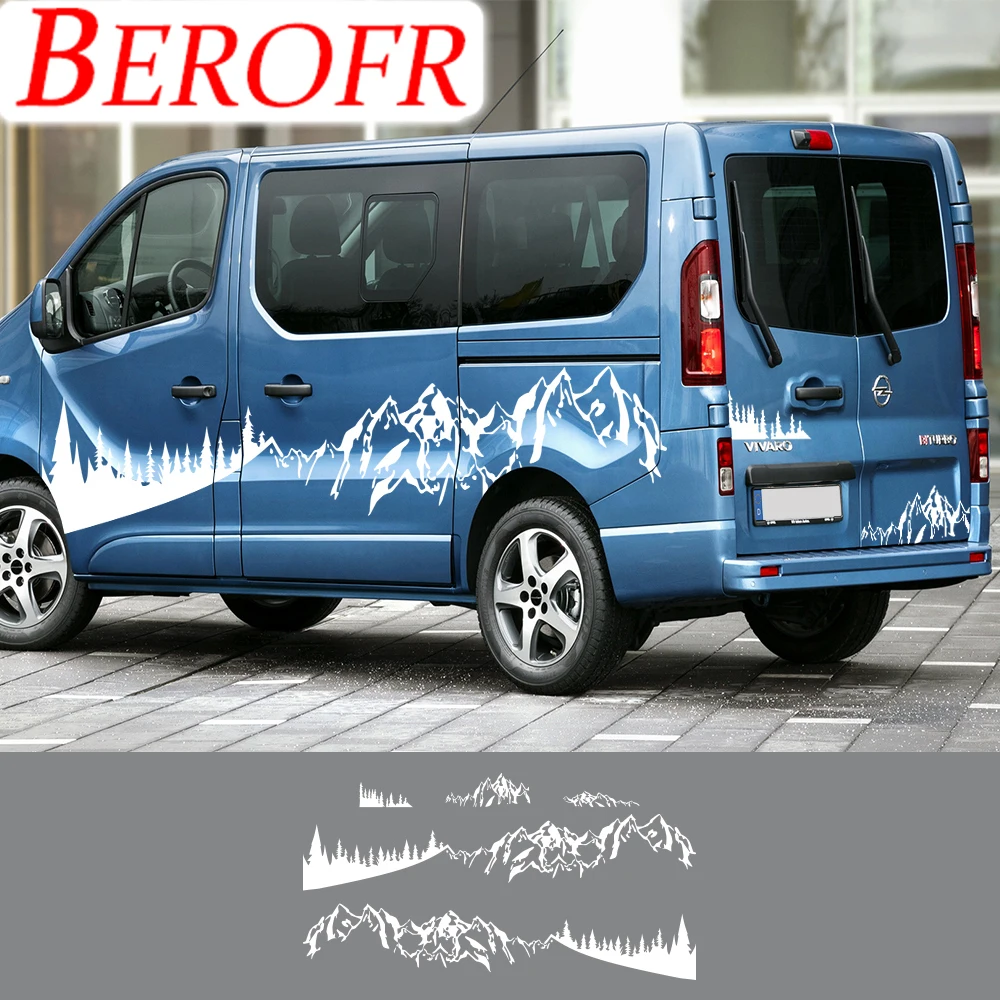 

Car Stickers For Vauxhall Opel Vivaro Camper Van Side Door Graphics Mountain Style Vinyl Decor Decal Auto Tuning Accessories