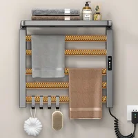 ราวแขวนผ้าเช็ดตัวไฟฟ้าในห้องน้ำ 100 วัตต์ พร้อมระบบควบคุมอุณหภูมิและเวลา  ราวแขวนผ้าเช็ดตัวไฟฟ้ากันน้ำ 2