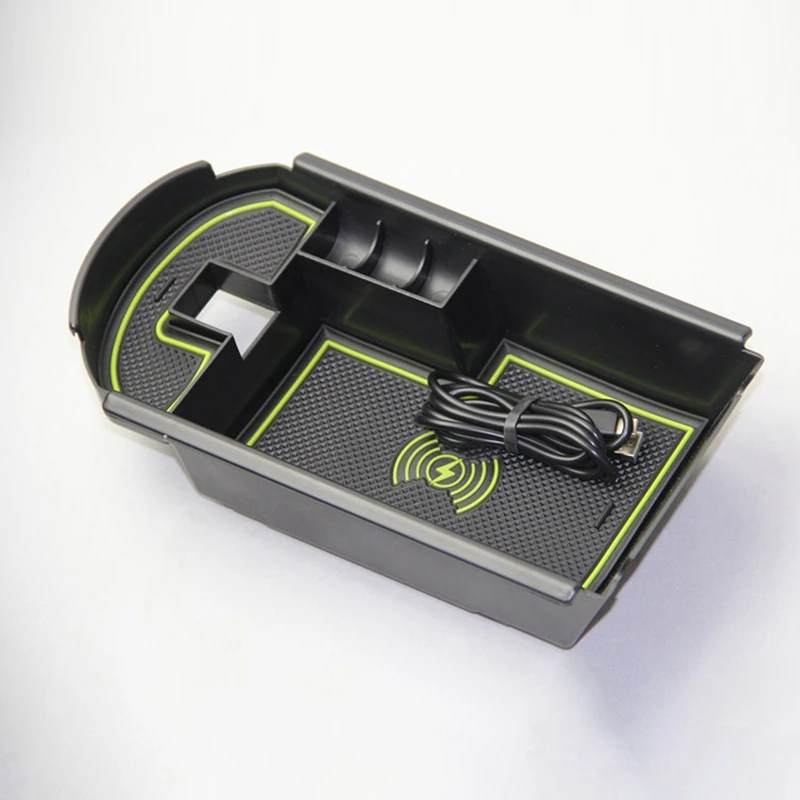 Mobile Phone Wireless Charging Central Armrest Storage Box 1Lot for Toyota C-HR CHR C HR