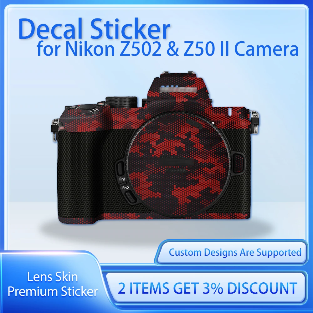 니콘 Z502 Z50II Z50 마크 II 카메라용 Z50 II 데칼 스킨 보호 필름..