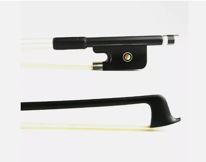 New 4/4 Advanced Black Carbon Fiber Viola Bow well balanced viola bow