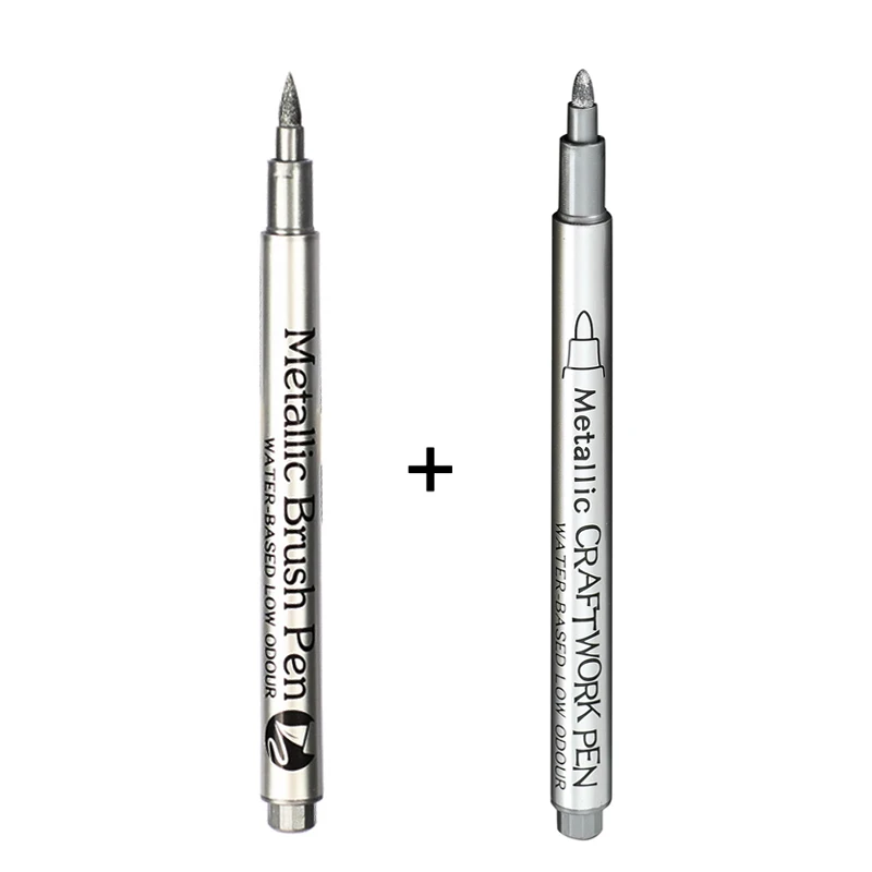 Metallic Gold & Silver Waterproof Permanent Paint Marker