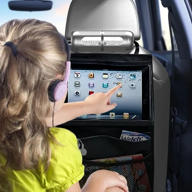Auto rücksitz organizer mit touchscreen tablet halter automatische