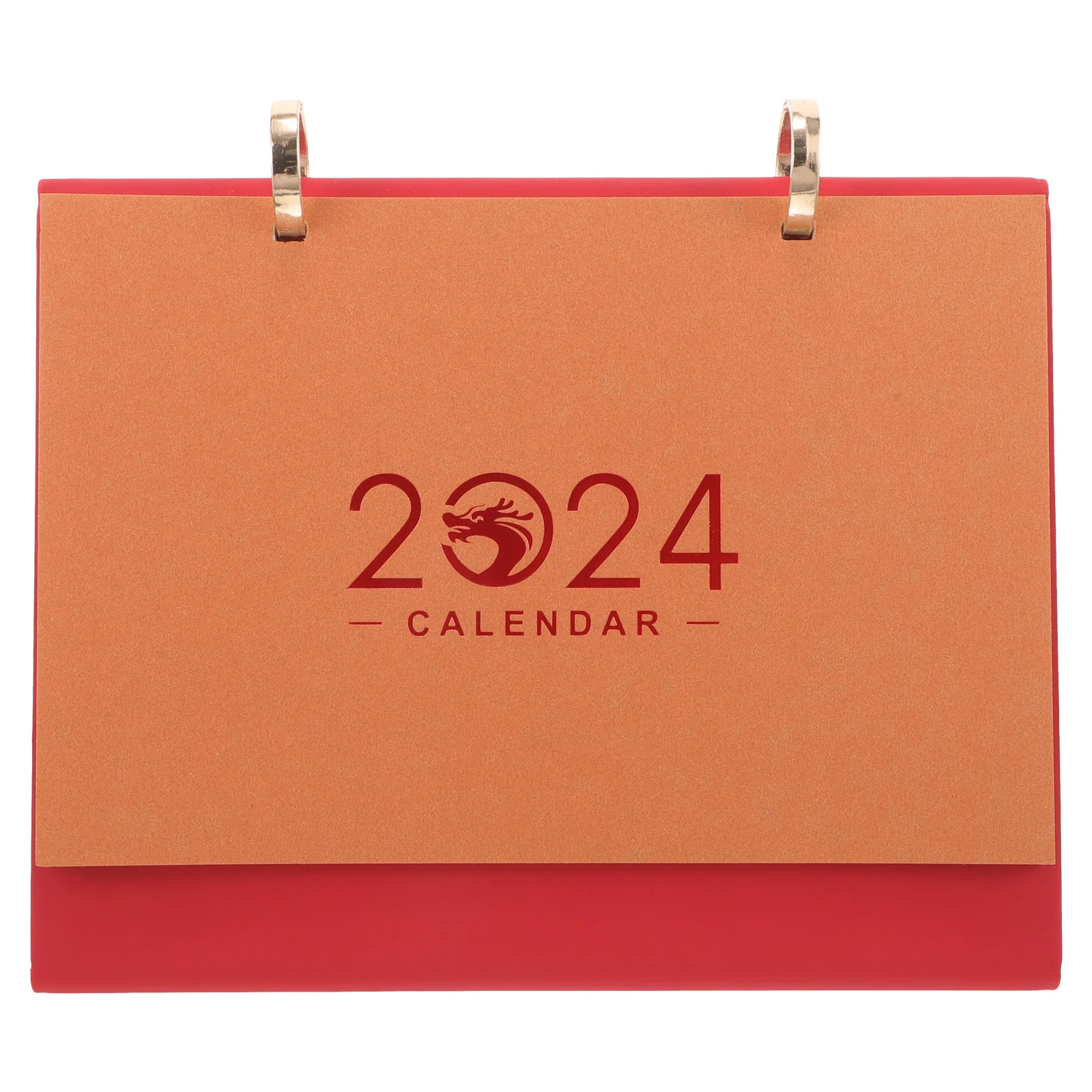 

Desk Calendar Paper Decor Portable English Desktop Calendar For Office Year Leather Frame Double Ring Calendar Desktop Decor