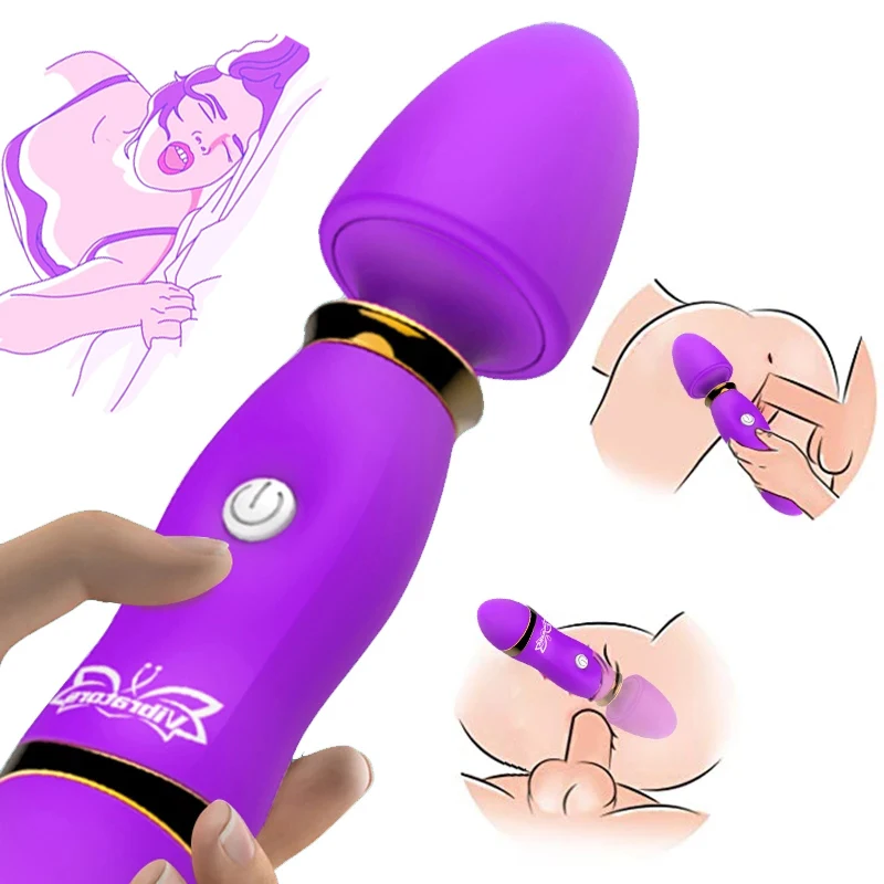 Female Vibrator G-Spot Vibrators AV Wand Sex Toy Dildos Portable Sex Toys Powerful Vibrator Mini Clitoral Stimulator For Women sex toys